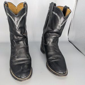 Justin Boost 3233 Men's Basics Black Ropers Size 7.5 D